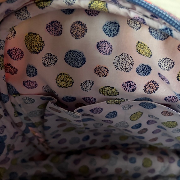 Like New Vera Bradley Tropics Plaid Colorful Patchwork Small Backpack - Picture 9 of 10